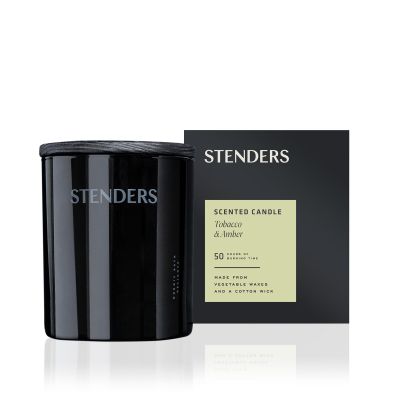 STENDERS Ароматическая свеча «Табак и янтарь» 230 г